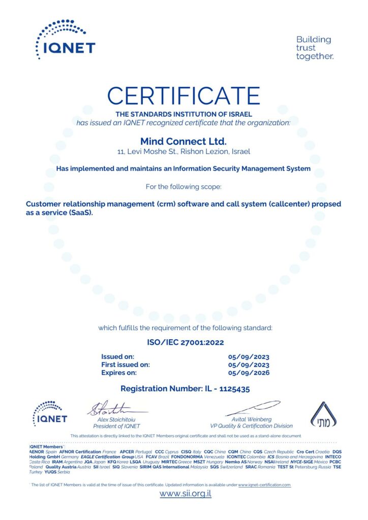 CERTIFICATE MIND CRM 2025